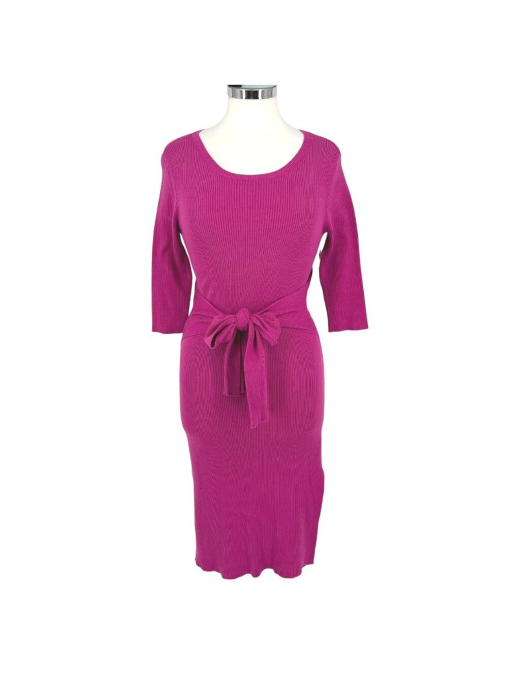 Lumiere Tie Waist Pink Sweater Dress Pink Size Small NWT Preppy Quiet Luxury